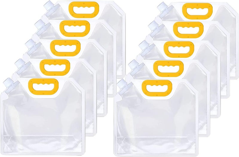 Lacuesta Lacuesta 25L Pack of 3 MoistureProof Sealed Food Storage Container Reusable Transparent Grain Bag StandUp Pouch Bags with Portable Handle for LongTerm Rice and Grain Storage - Image 1