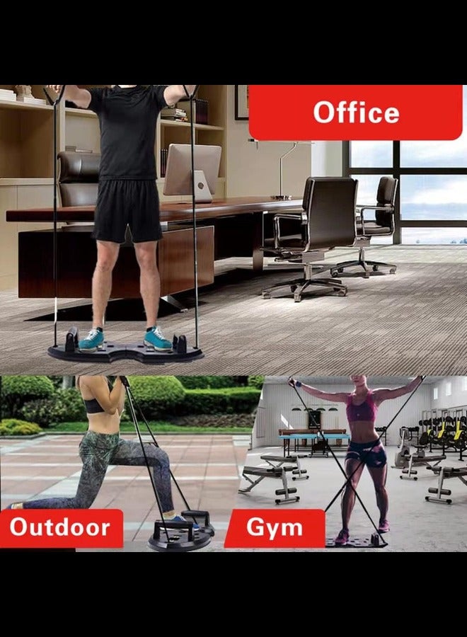 Generic Upgraded 9 in 1 Push Up Board: Foldable Push Up Board with Resistance Bands, Push Up Handles for Perfect Pushups, Portable Home Workout Equipment ,Home Gym Strength Training Fitness Equipment - Image 2