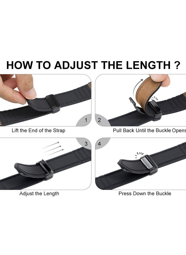 keloray - Leather Bands Compatible with Apple Watch Band 42mm 44mm 45mm 46mm 49mm,Mens Leather Watch Band Vintage Fashion,Replacement Bands Strap for iWatch Series Ultra 8 7 6 5 4 3 2 1 SE Women Men - Image 1