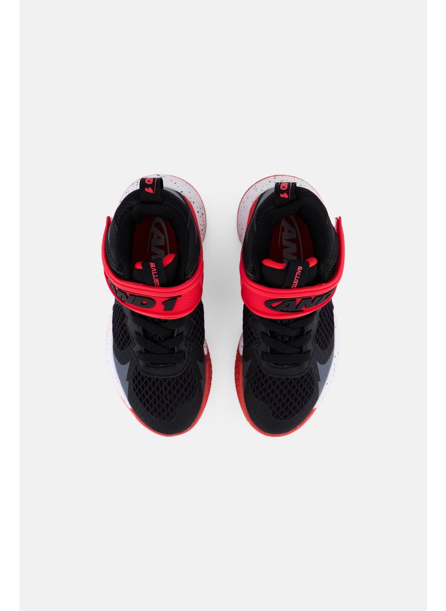 And1 Kids Boy Ballistic Velcro Closure Training Shoes, Black  - Image 3