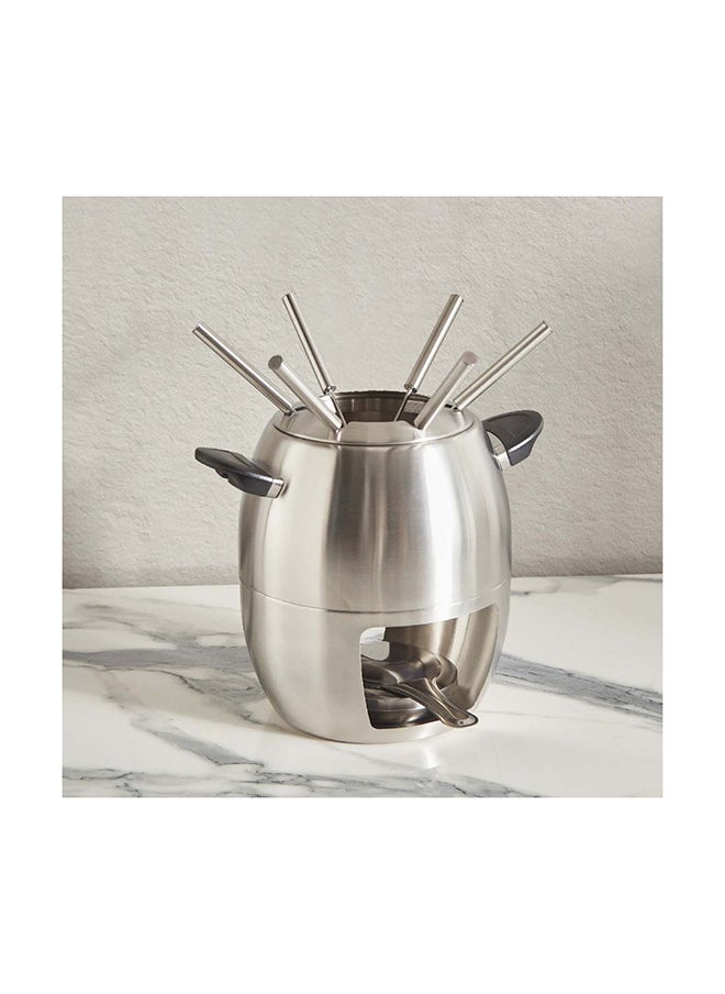 Home Box Divine 10-Piece Stainless Steel Fondue Set 23.5 cm  - Image 1