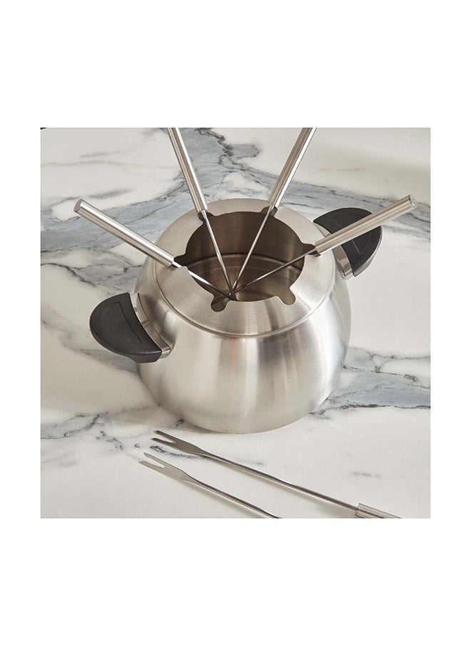 Home Box Divine 10-Piece Stainless Steel Fondue Set 23.5 cm  - Image 4