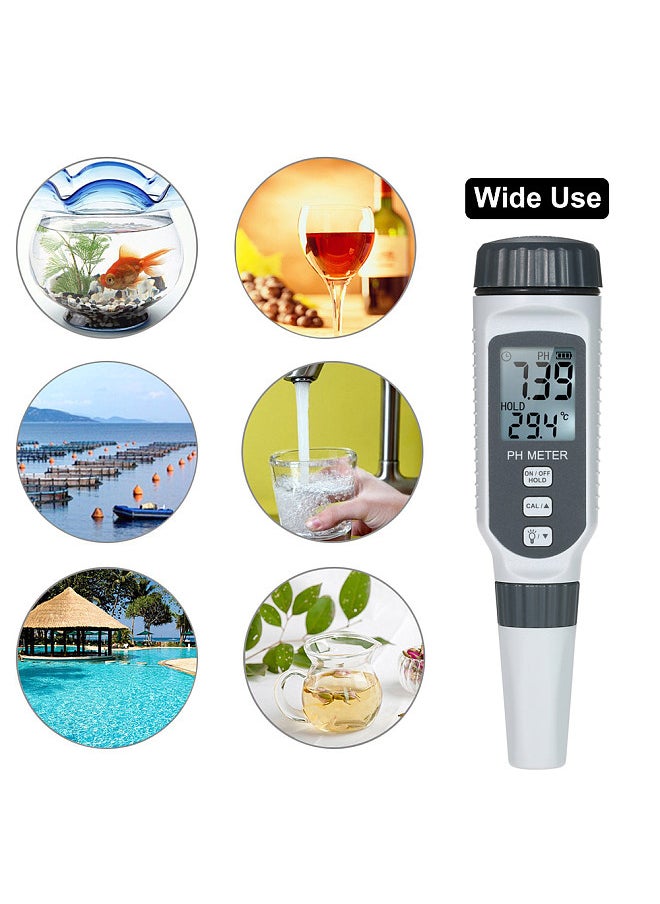SMART SENSOR Professional pH Water Quality Tester High Precision Portable Pen Type pH Meter Acidometer for Aquarium Acidimeter pH Tester  - Image 2