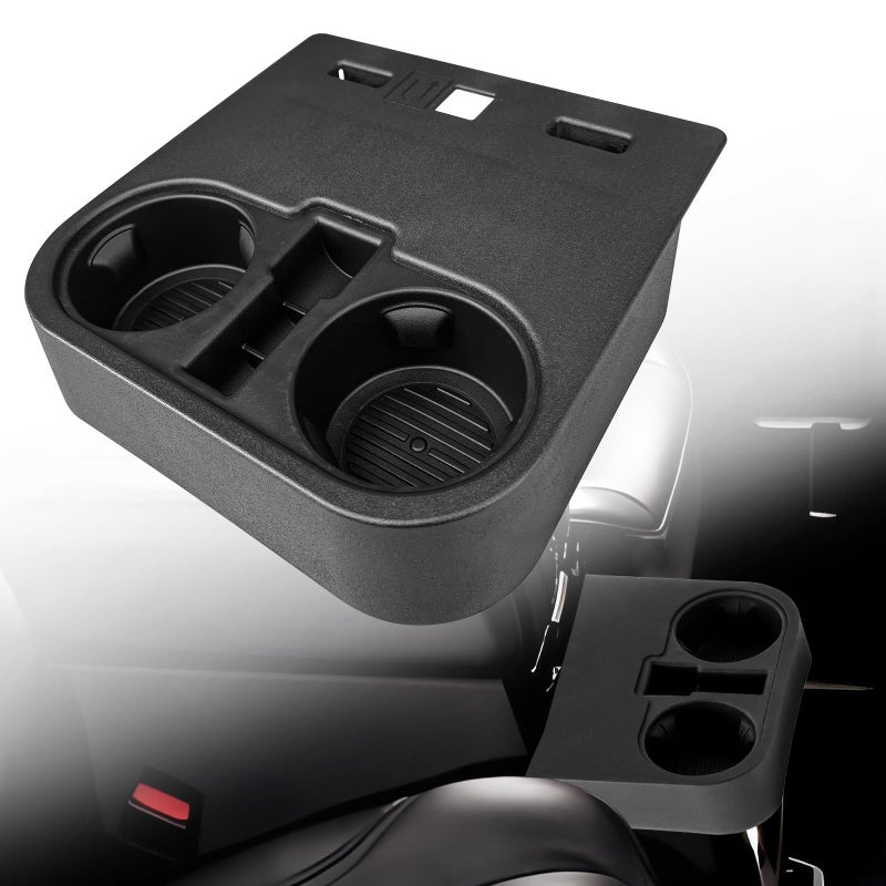 Wingsflee Front Console Cup Holder for Ford F150 2015-2020 & F-Series Super Duty 2017-2022 - Replaces Part HC3Z-2813562-AB, Under Front Seat Mount - Image 1