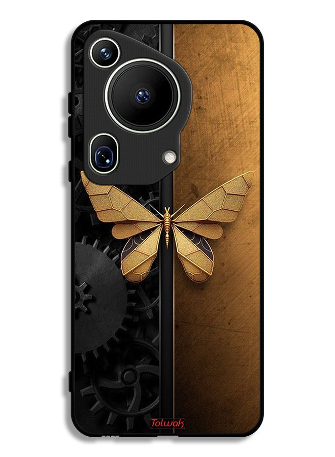 Tolwak Huawei Pura 70 Ultra Protective Case Cover Steel Butterfly - Image 1