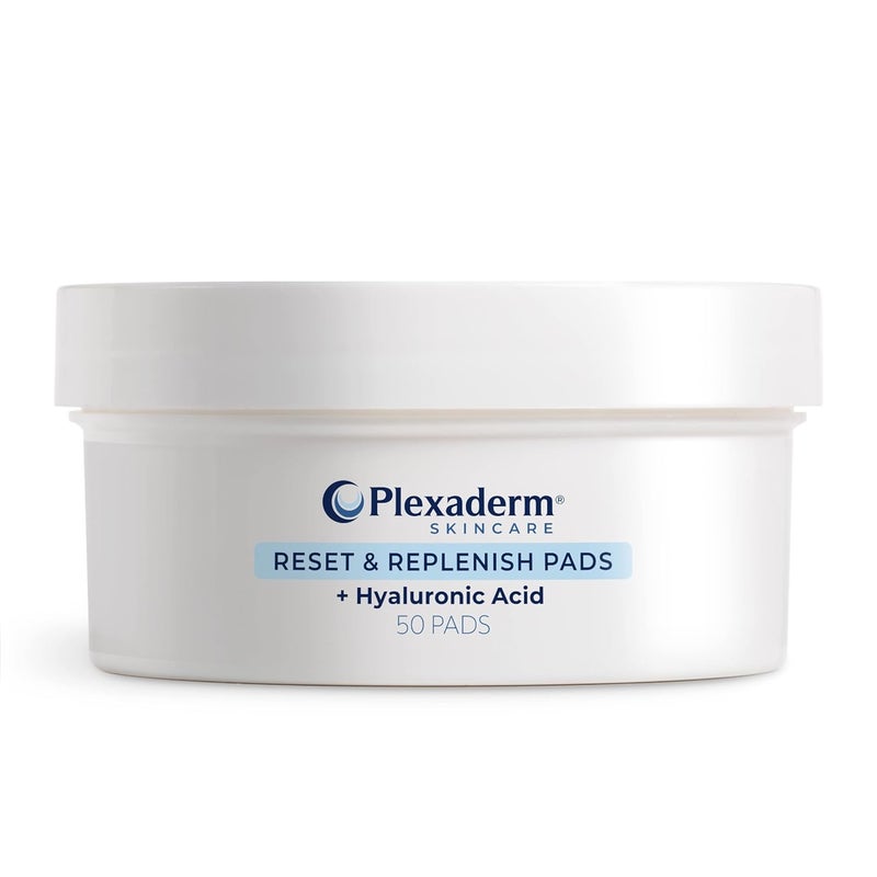 Plexaderm Plexaderm Reset and Replenish Pads with Hyaluronic Acid - remove Dirt, Oil & Makeup and Hydrate Skin