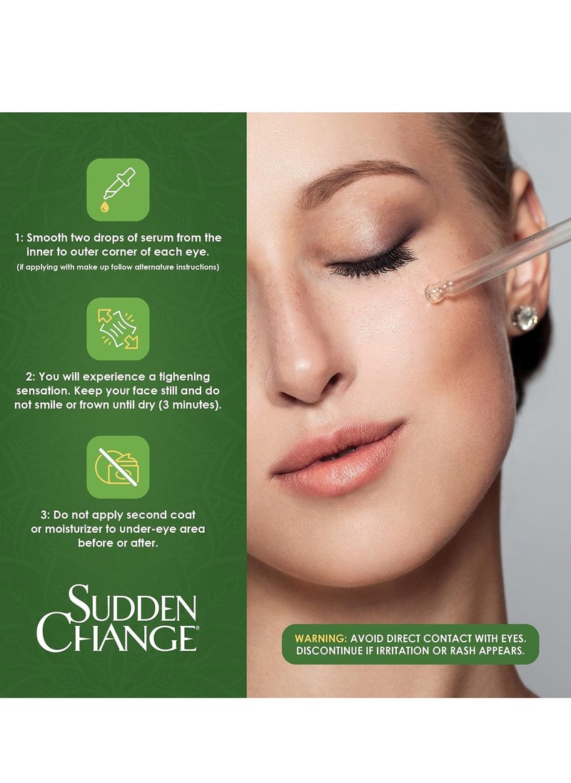 SUDDEN CHANGE Sudden Change Instant Under-Eye Firming Serum - (Classic Formula) Under-Eye Bags Treatment for Puffiness, Lines, & Wrinkles - Wear With or Without Makeup - 3 Minute Results (0.23 oz, Pack of 2)  - Image 4