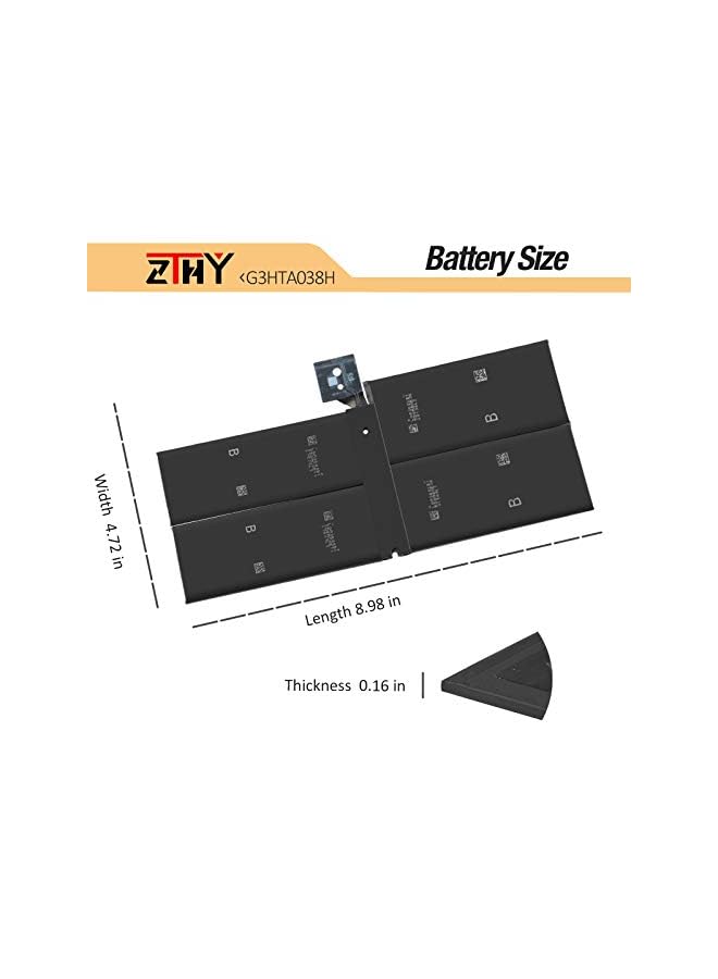 ZTHY G3Hta038H Laptop Battery Compatible With Microsoft Surface Pro 5 1796 Series Laptop Dynm02 2(1Icp4/52/108+1Icp4/45/114)-2 7.57V 45Wh 5940Mah - Image 5