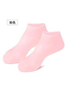 Silicone Hand Mask Sleep Friendly Hydrating Moisturizing Skin Care Gloves Special Hand Mask Whitening Hand Cream Gloves Pink low tube footmuffs