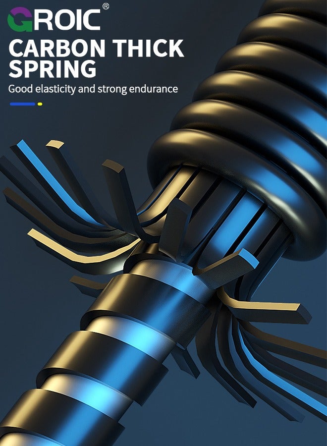 GROIC 50KG Power Twister Bar, Upper Body Strength Training Bar, Heavy Duty Arm Builder for Strengthening Chest Workout, Shoulders, Biceps, Arms, Forearm Strengthener Builder Spring Exercise Bar - Image 4