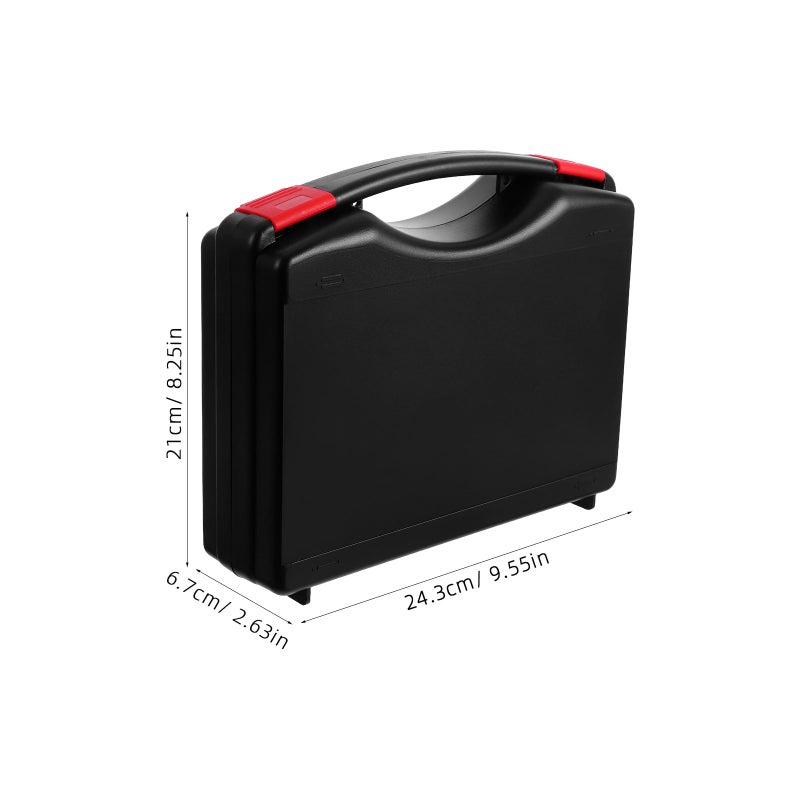 Small Portable Plastic Tool Box With Handle Multi Compartment Organizer For Hardware Tools - Image 3