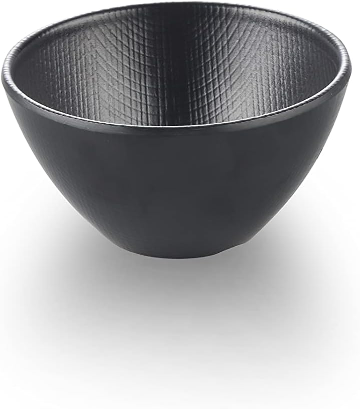 Servewell Melamine Frosted Round Bowl, 10.9cm x 6cm, 245ml, Black