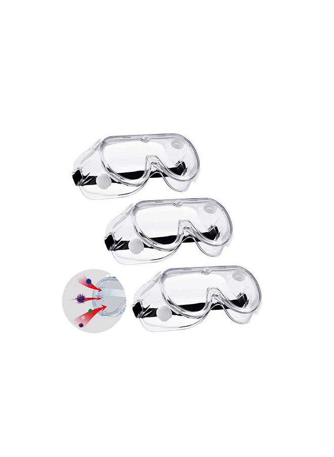 Hasanat Essentials Anti-Fog Safety Goggles (Pack of 3) 