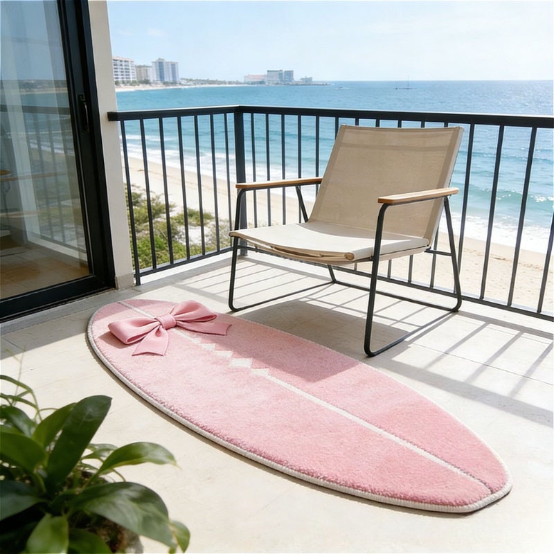 Tnessential Pink Surfboard 4 Rug - Image 1