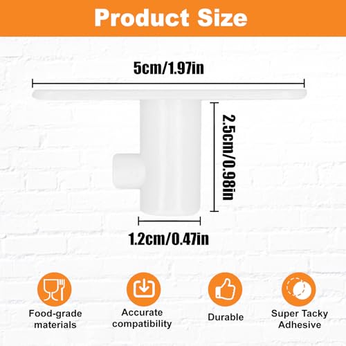 PQPO 4 Pack Stand Mixer Attachment Holders Compatible with Kitchenaid Mixer Accessories, Dough Hooks,Wire Whip,Flex Edge Beater, Flat Beater Organizer(White) - Image 3