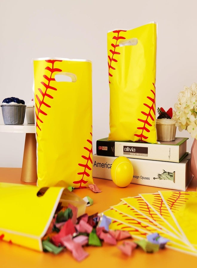 HEPAPATE 40Pcs Softball Party Favors Bag,Softball Treat Candy Bags with Handle,Softball Sport Theme Gift Bags for Team Birthday Party Decorations Supplies - Image 5