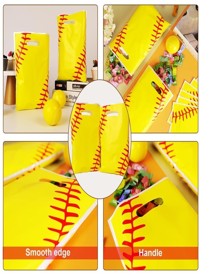 HEPAPATE 40Pcs Softball Party Favors Bag,Softball Treat Candy Bags with Handle,Softball Sport Theme Gift Bags for Team Birthday Party Decorations Supplies - Image 4
