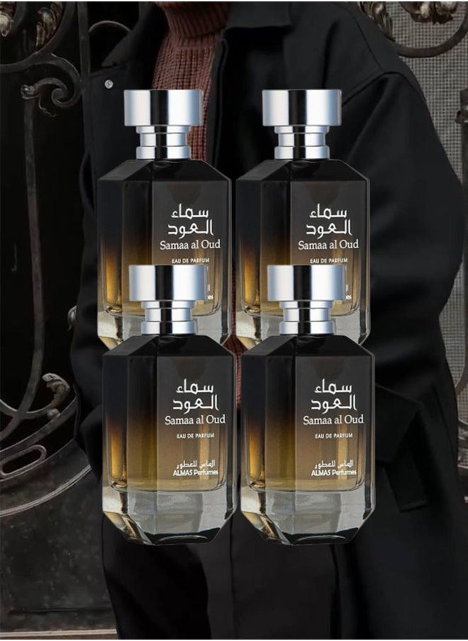 AL MAS 4 Pieces Samaa Al Oud Perfume For Men 100ml EDP  - Image 1