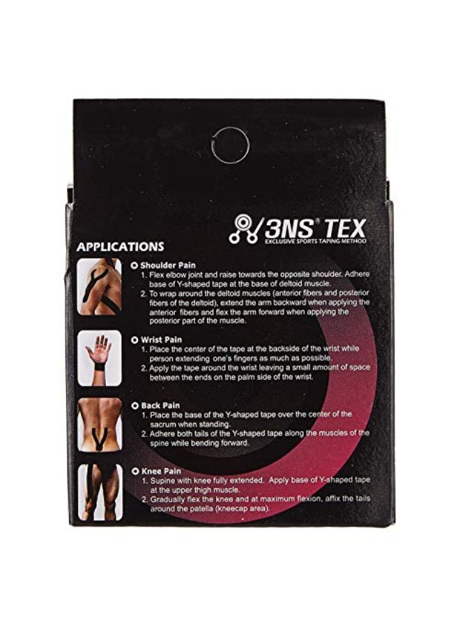 3NS Tex Excellent Exclusive Sports Taping Method Tape, Red - Image 3