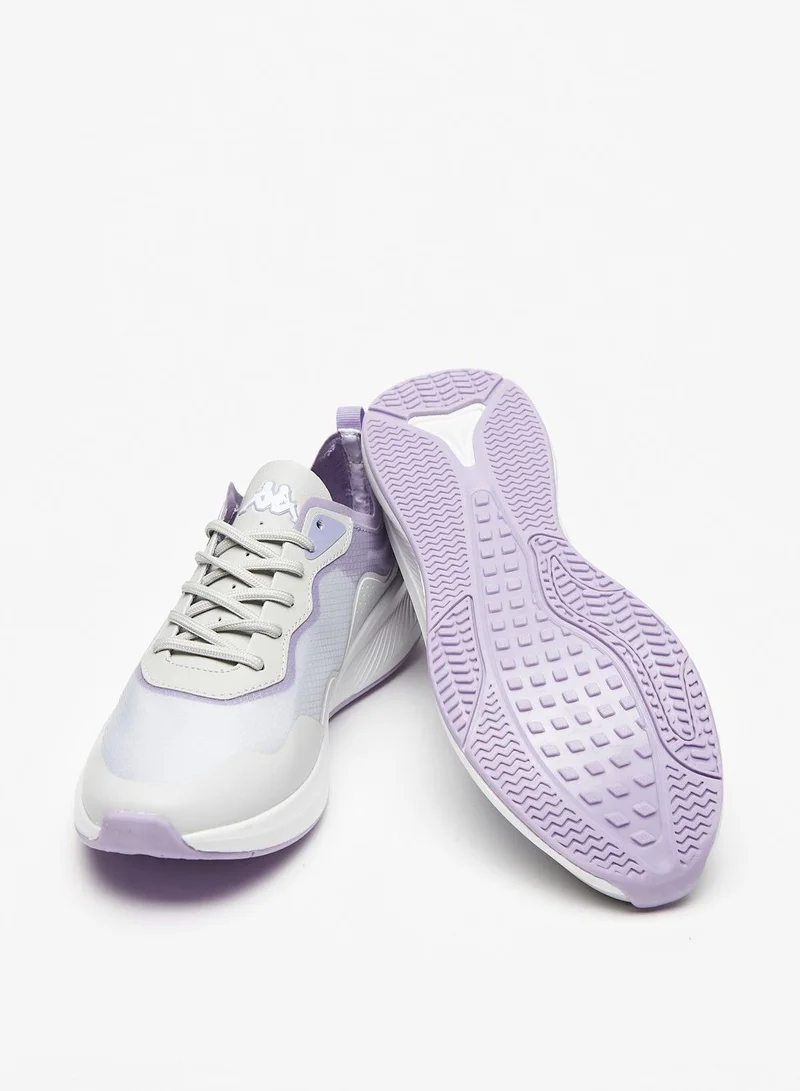 Kappa Women's Textured Low-Ankle Sneakers with Lace-Up Closure