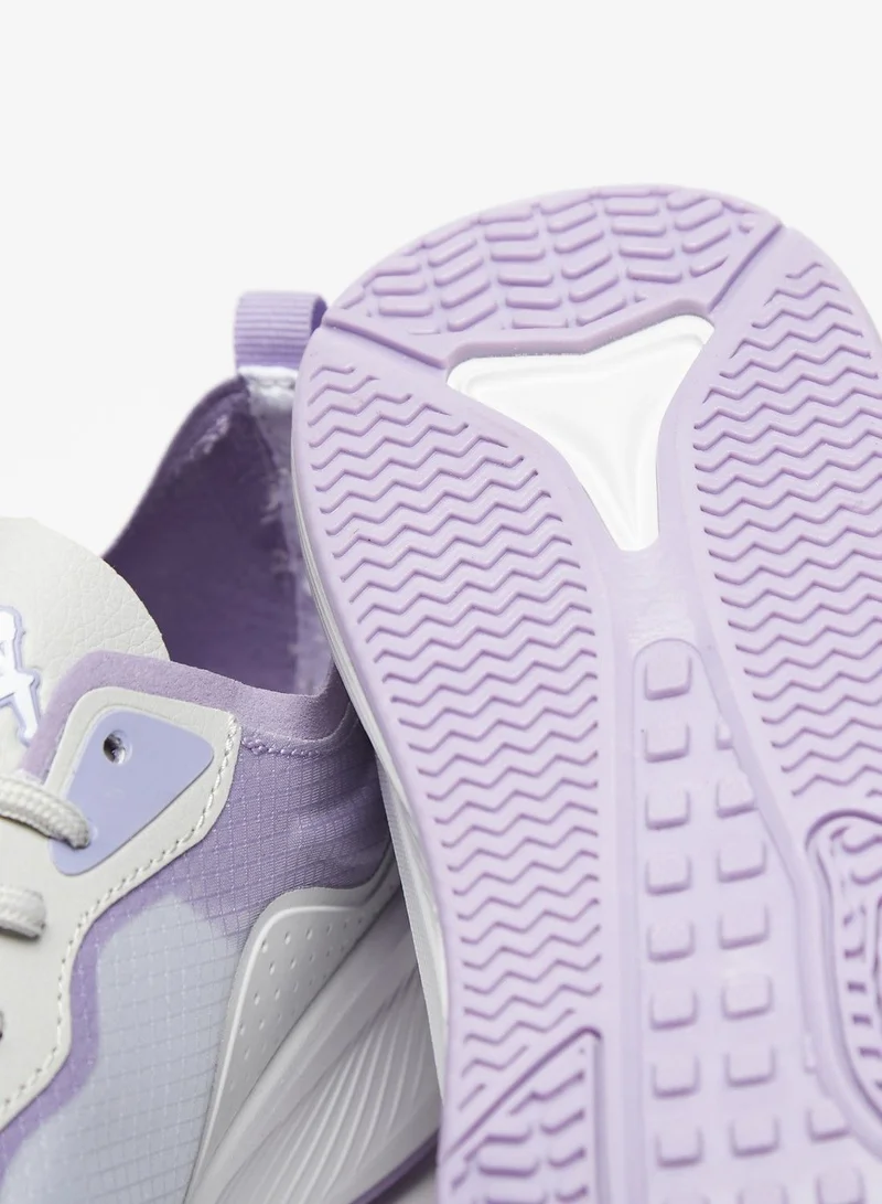 Kappa Women's Textured Low-Ankle Sneakers with Lace-Up Closure