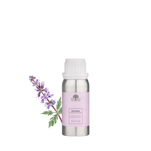 Devinez Patchouli Essential Oil, 100% Pure, Natural & Undiluted, 100ml in Anodized Aluminum Bottle - for glowing, vibrant skin, Facial care,tones and firms skin, Tension, perfumes and colognes - Image 1