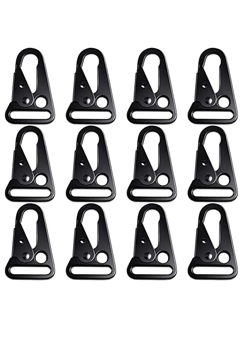 SYOSI 12 Pieces 1 Inch Enlarged Mouth Clip Sling Clasp Olecranon Hook Keychain Snap Hooks Outdoor Bag Enlarged Mouth Clips Heavy Duty Snap Hooks Sling Clips for Outdoors Backpack  - Image 1