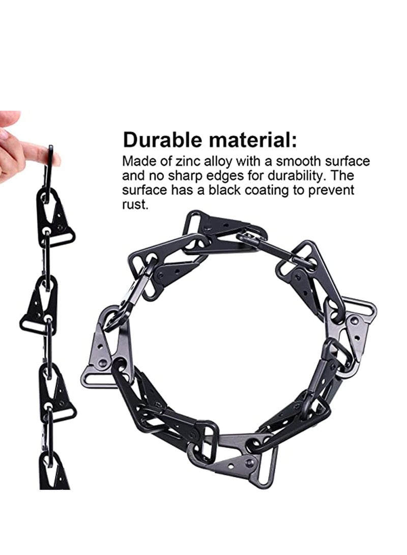SYOSI 12 Pieces 1 Inch Enlarged Mouth Clip Sling Clasp Olecranon Hook Keychain Snap Hooks Outdoor Bag Enlarged Mouth Clips Heavy Duty Snap Hooks Sling Clips for Outdoors Backpack  - Image 3