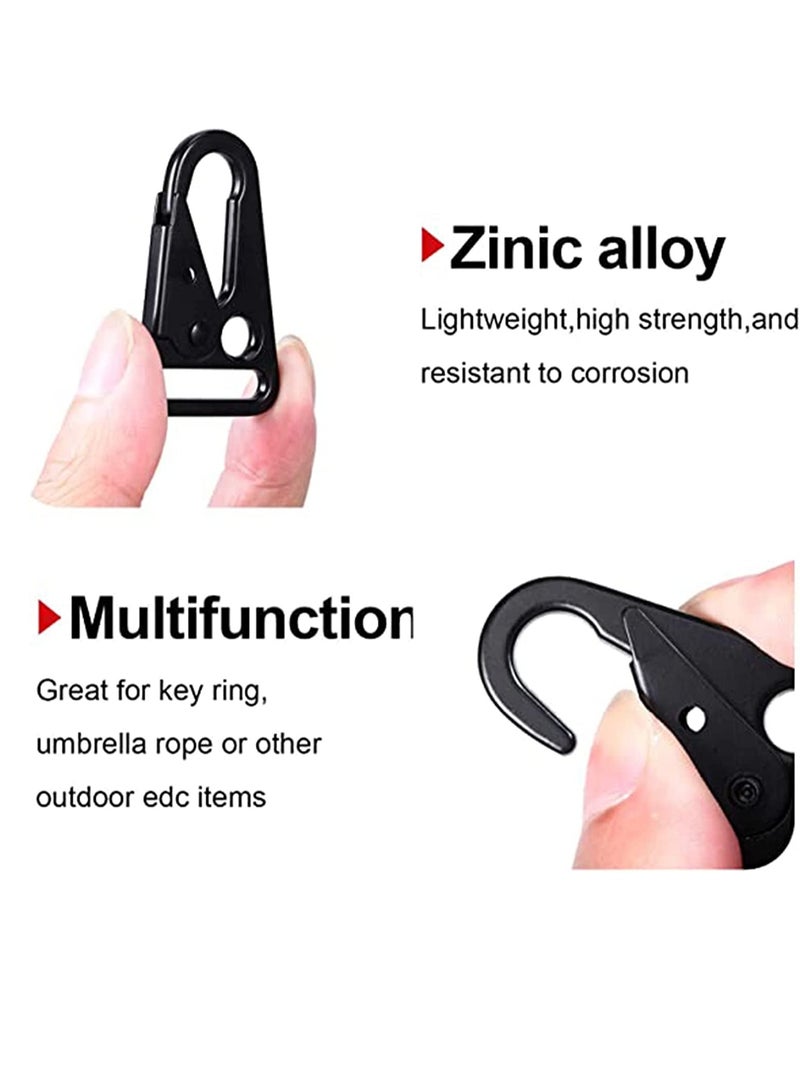 SYOSI 12 Pieces 1 Inch Enlarged Mouth Clip Sling Clasp Olecranon Hook Keychain Snap Hooks Outdoor Bag Enlarged Mouth Clips Heavy Duty Snap Hooks Sling Clips for Outdoors Backpack  - Image 5