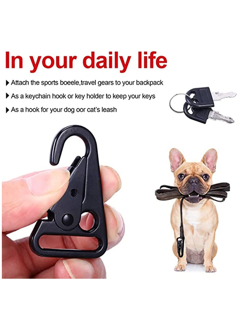 SYOSI 12 Pieces 1 Inch Enlarged Mouth Clip Sling Clasp Olecranon Hook Keychain Snap Hooks Outdoor Bag Enlarged Mouth Clips Heavy Duty Snap Hooks Sling Clips for Outdoors Backpack  - Image 2