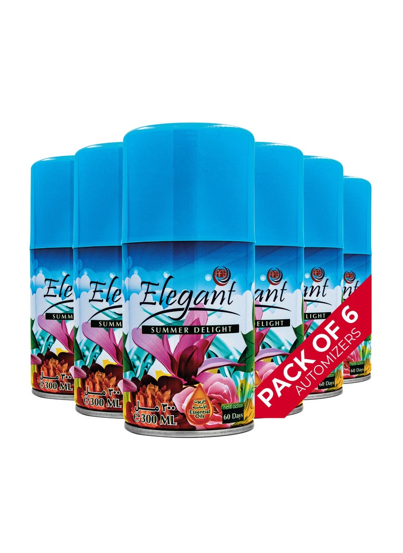 Elegant 6 Piece SUMMER Delight Automatic Refill Spray Set 300ml  - Image 1