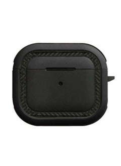Shockproof Armor Rugged Case Cover With Keychain For Apple Airpods 3 (3rd Generation) Black