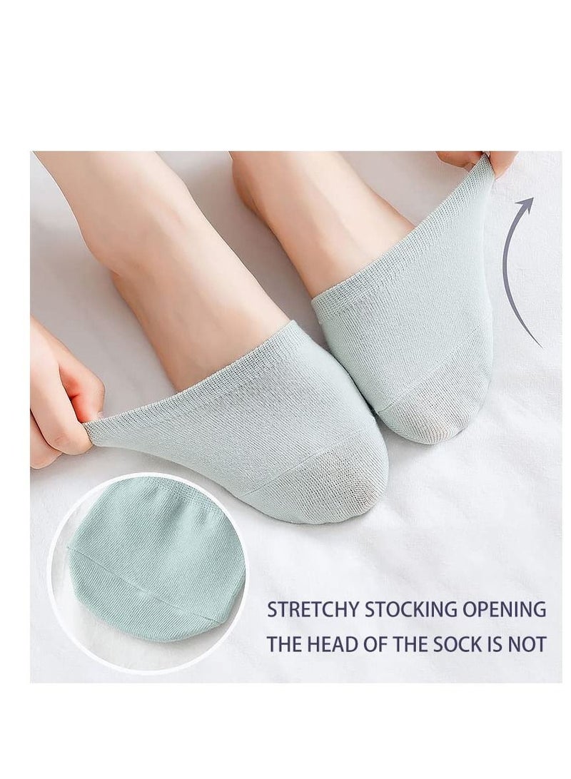 SYOSI 6 Pairs Toe Topper Socks Women Invisible Socks Toe Cover Liner Half Socks Seamless Non-Slip Toe Half Socks - Image 5