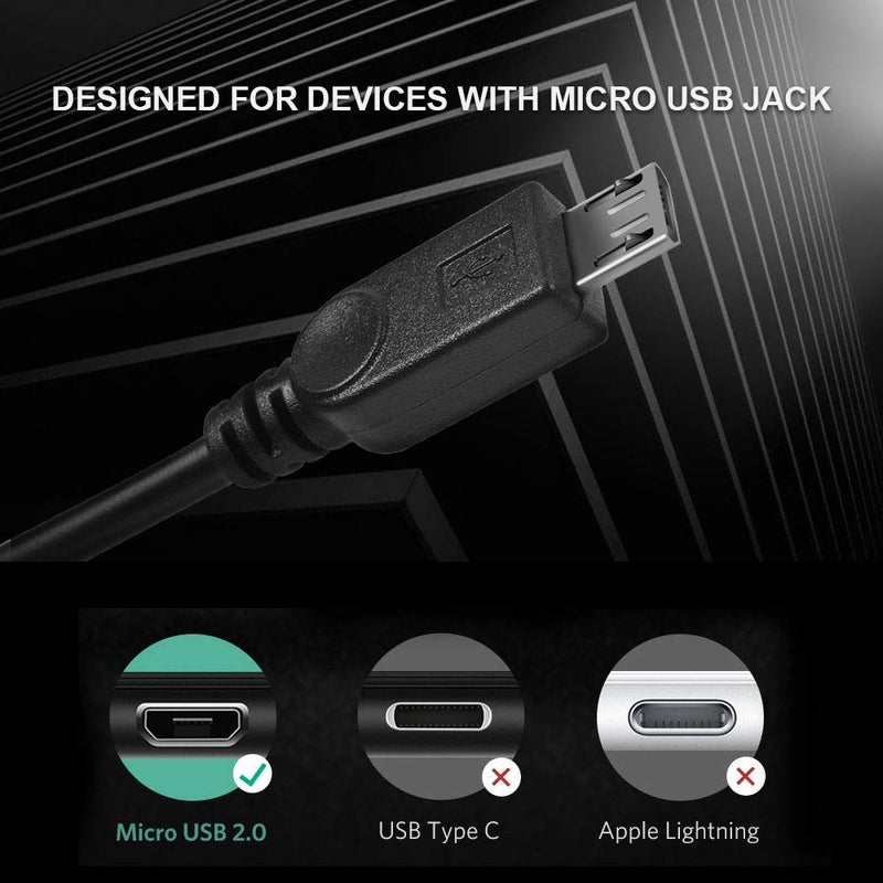 UCEC Dual Micro USB Splitter Charge Cable Power up to Two Micro USB Devices at Once from a Single USB Port (1pack) - Image 3