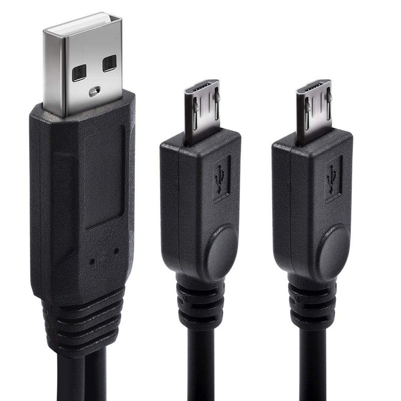 UCEC Dual Micro USB Splitter Charge Cable Power up to Two Micro USB Devices at Once from a Single USB Port (1pack) - Image 2