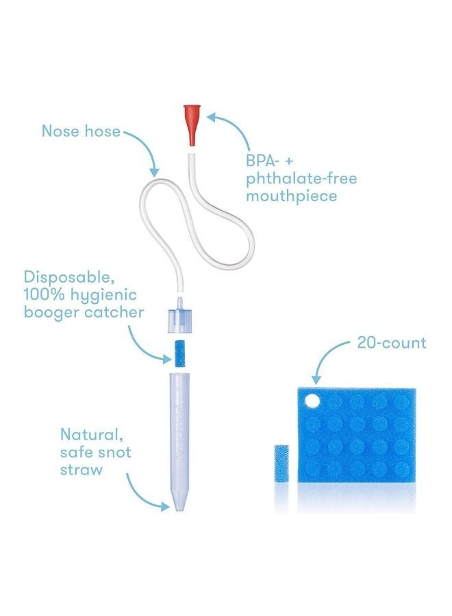 Nasal Aspirator With 24 Pieces Hygiene Nose Filters - Image 4