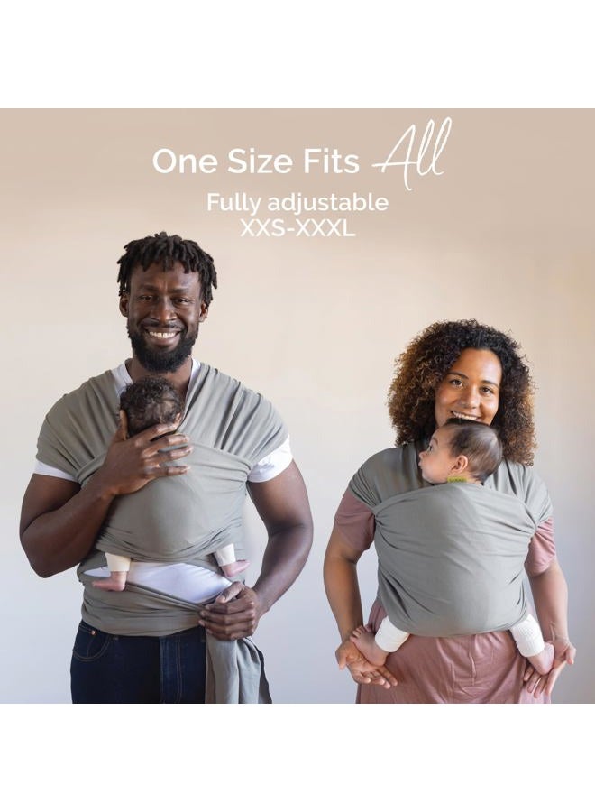 boba Wrap Baby Carrier, Grey - Original Stretchy Infant Sling, Perfect for Newborn Babies and Children up to 35 lbs - Image 5