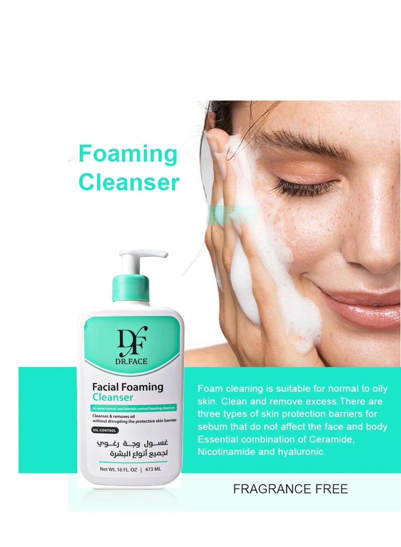 دكتور فيس غسول وجه رغوي تايلاندي يعمل على إزالة الزيوت الزائدة والأوساخ والمكياج جل رغوي خال من العطور مناسب لجميع أنواع البشرة 473 مل - Image 3