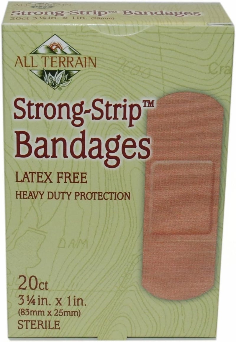 All Terrain Strong Strip Bandages Latex Free  20 Bandages