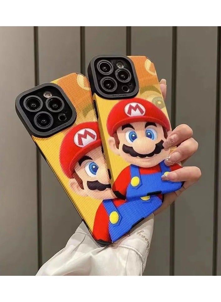 Kannzz Super Marios Bros Vertical Stripe Phone Case for iPhone - Image 4