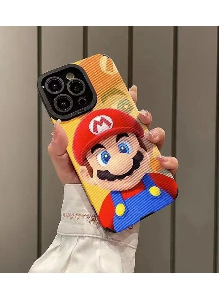 Kannzz Super Marios Bros Vertical Stripe Phone Case for iPhone - Image 5