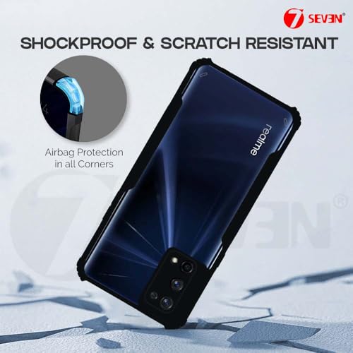 7-Seven 7SEVEN® Ipacky Back Cover for Realme X7 Pro Mobile Back Case Shock Proof Design Camera Edges Protection Crystal Clear Phone Case Precise Cutouts Matte Black Soft Bumper Phone Cover - Image 4