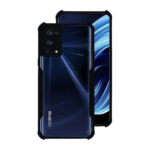 7-Seven 7SEVEN® Ipacky Back Cover for Realme X7 Pro Mobile Back Case Shock Proof Design Camera Edges Protection Crystal Clear Phone Case Precise Cutouts Matte Black Soft Bumper Phone Cover - Image 1