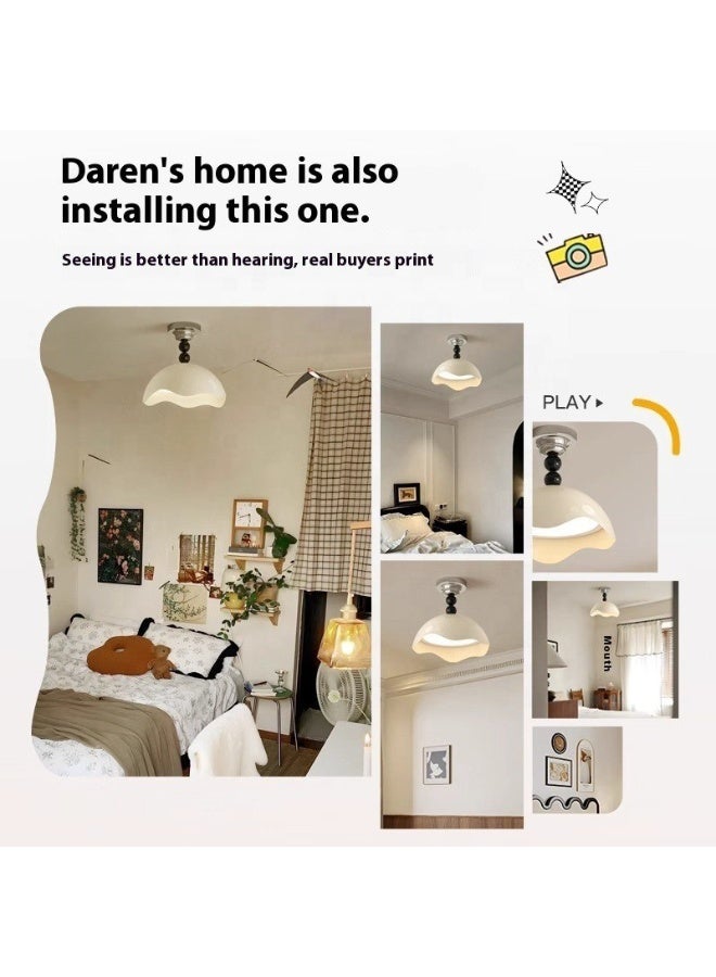 Modern Led Pendant Light White Middle Eggshell Ceiling Lamp for Living Room Bedroom Dining Room Home Decor Lighting Fixture  - Image 4
