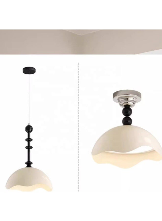 Modern Led Pendant Light White Middle Eggshell Ceiling Lamp for Living Room Bedroom Dining Room Home Decor Lighting Fixture  - Image 3