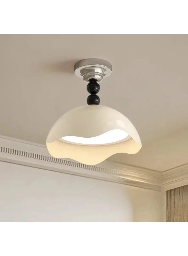 Modern Led Pendant Light White Middle Eggshell Ceiling Lamp for Living Room Bedroom Dining Room Home Decor Lighting Fixture  - Image 2