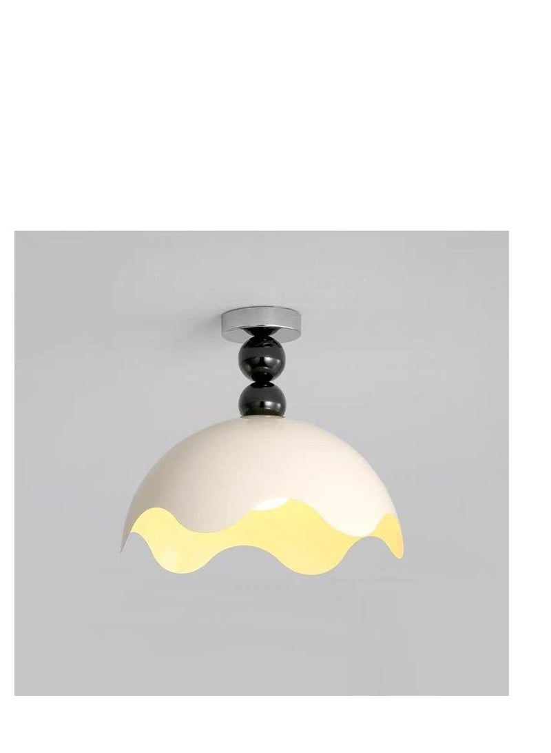 Modern Led Pendant Light White Middle Eggshell Ceiling Lamp for Living Room Bedroom Dining Room Home Decor Lighting Fixture  - Image 1