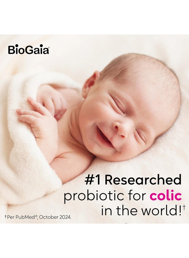 BioGaia قطرات بروبيوتيك بيوقايا بروتكتس للأطفال | تخفيف المغص والغازات + فيتامين د | آمن للمواليد الجدد | يخفف البكاء، والانزعاج، والمغص، والغازات، والتقيؤ، والإمساك | خالي من الألبان، وفول الصويا، والغلوتين | إمداد لمدة 50 يومًا | 10 مل - Image 5
