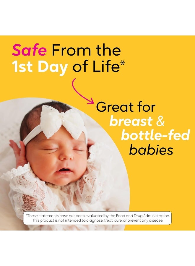 BioGaia قطرات بروبيوتيك بيوقايا بروتكتس للأطفال | تخفيف المغص والغازات + فيتامين د | آمن للمواليد الجدد | يخفف البكاء، والانزعاج، والمغص، والغازات، والتقيؤ، والإمساك | خالي من الألبان، وفول الصويا، والغلوتين | إمداد لمدة 50 يومًا | 10 مل - Image 4