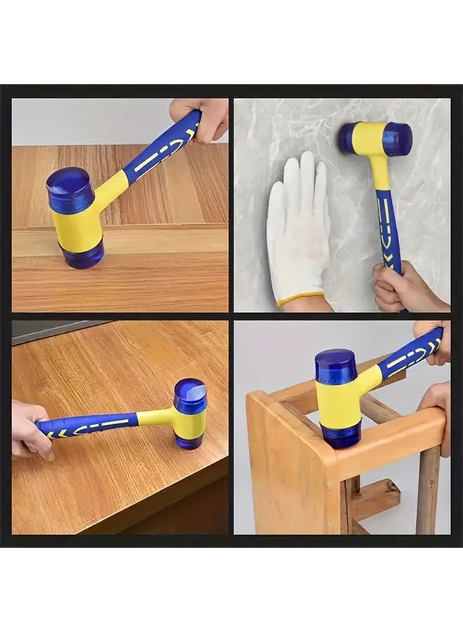 Blue 25mm 0.98in Detachable Solid Rubber Installation Hammer For Doors Windows And Tiles - Image 4